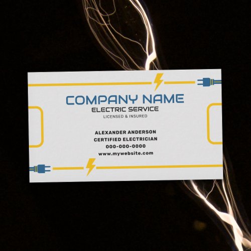 Electric Contractor Services  Business Card