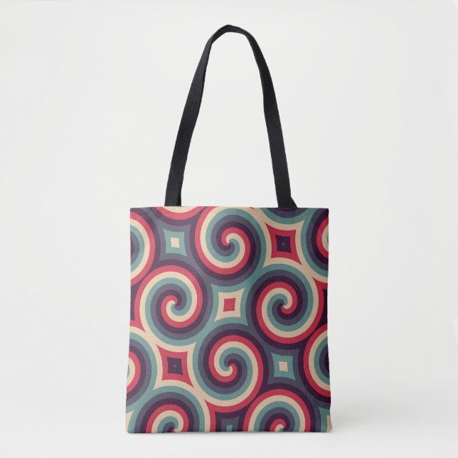 Electric Cross Spirals Tote Bag (Front)