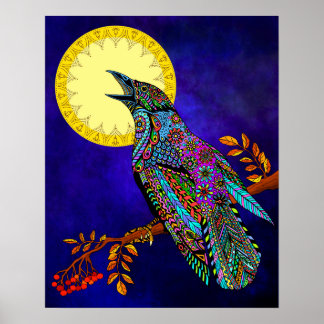 Electric Crow Poster