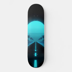 Electric Cruise Synthwave Skateboard