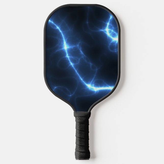 Electric Current Blue Pattern Pickleball Paddle (Front)