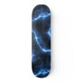 Electric Current Blue Pattern Skateboard