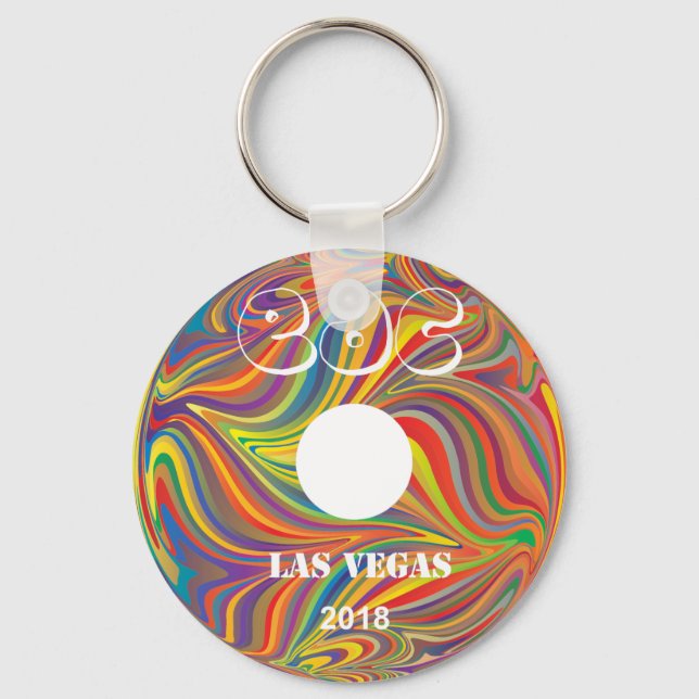 Electric Daisy Carnival Record Keychain (Front)