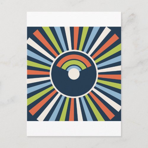 Electric Deco maximalist 80s Postcard