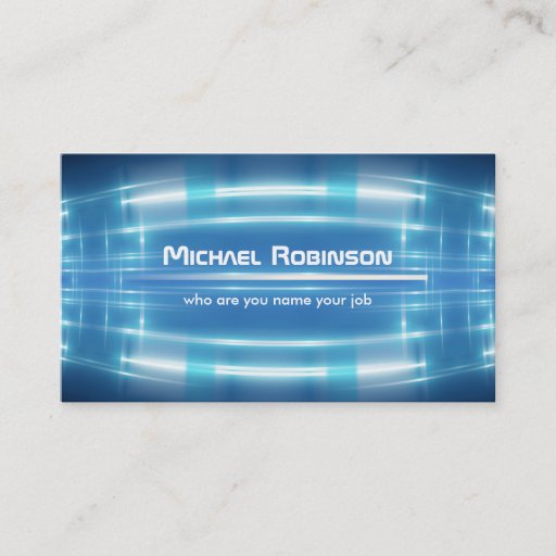 Customizable electric design, modern business card