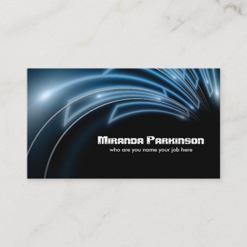 electric design, modern business card