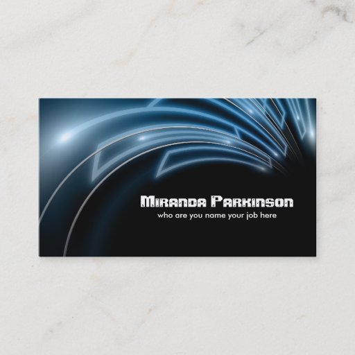 Customizable electric design, modern business card
