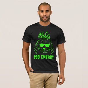 Electric Dog Energy Men's Tee - Neon Canine
