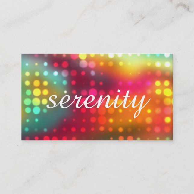 Electric Dots Customizable Business Card (Front)