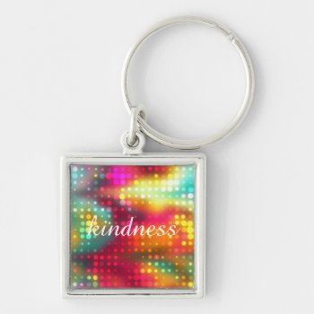 Electric Dots Customizable Keychain by recoverystore at Zazzle