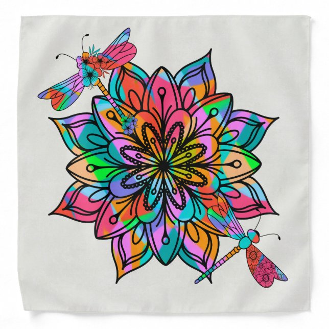 Electric Dragonfly A Bandana (Front)
