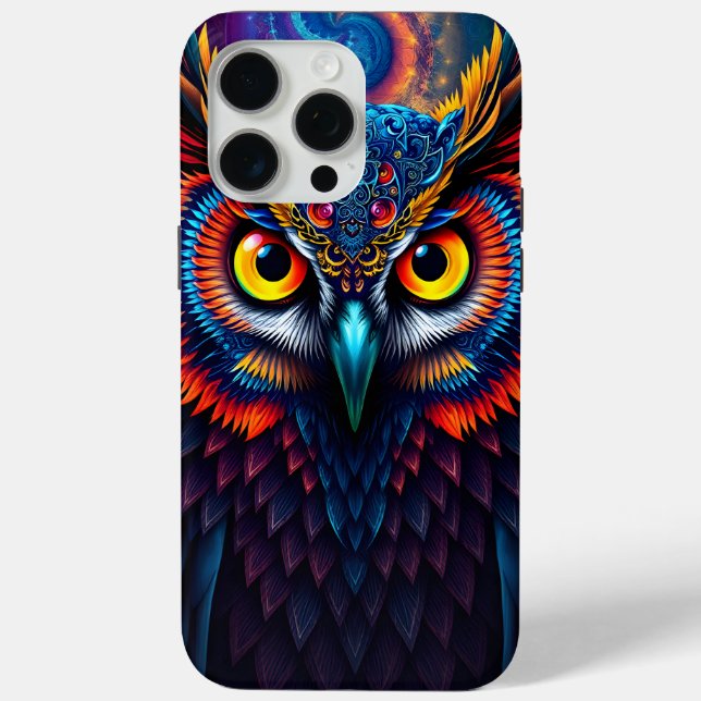 Electric Dream Owl Case-Mate iPhone Case (Back)