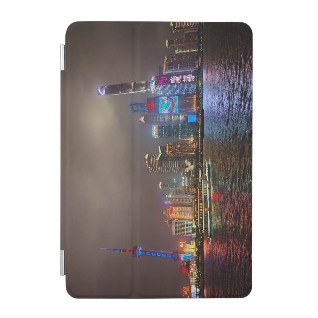 Electric Dreams - Futuristic Shanghai Skyline, A C iPad Mini Cover (Front)