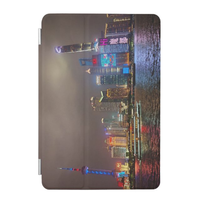 Electric Dreams - Futuristic Shanghai Skyline, A C iPad Mini Cover (Front)