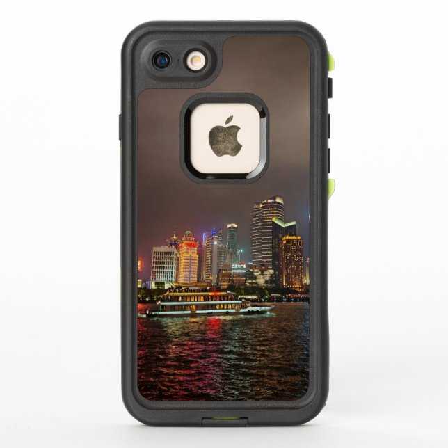 Electric Dreams - Futuristic Shanghai Skyline, A C LifeProof iPhone Case (Back)
