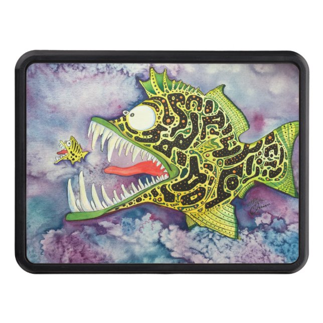 "Electric Ed" Fish With Attitude Tow Hitch Cover (Front)