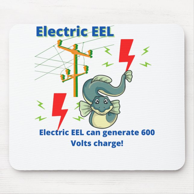 Electric EEL Can Generate 600 Volts Mouse Pad (Front)
