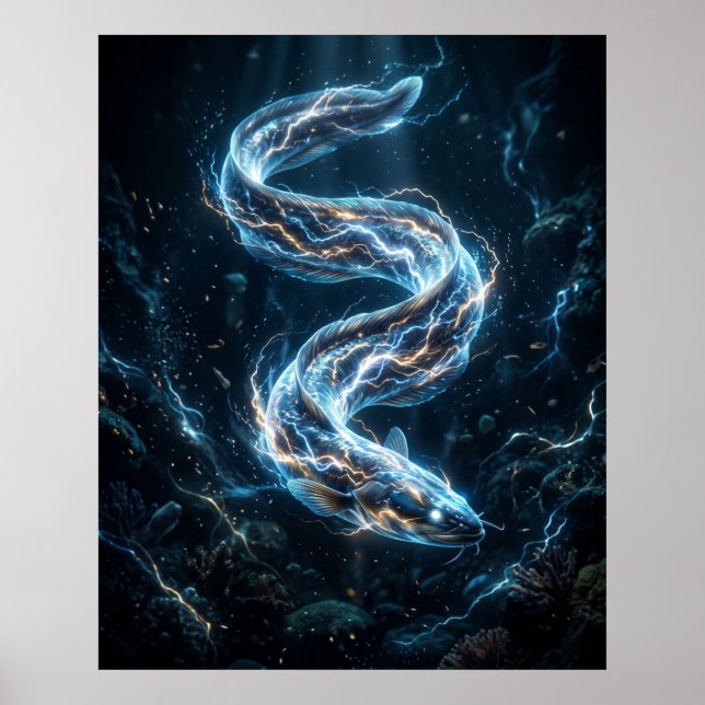 Electric Eel Charged Depths Poster (Front)