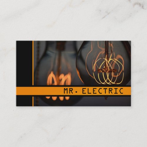 Electric Electrician Business Card