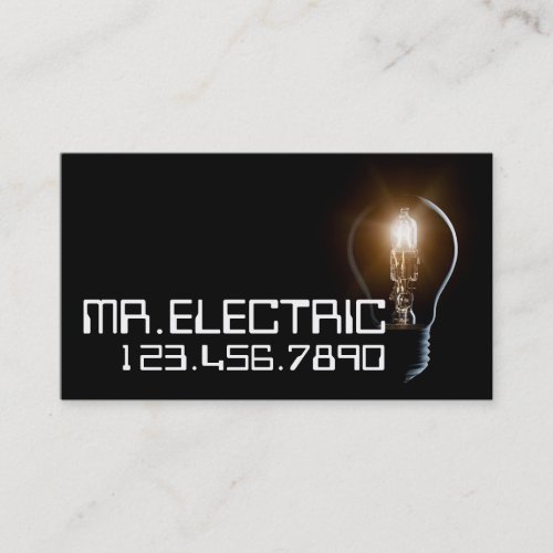 Electric Electrician Business Card