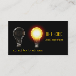 Electric, Electrician Business Card