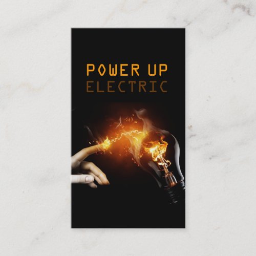 Electric, Electrician, Electricity Business Card