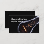 Electric Electrician Electricity Business Card (Front/Back)