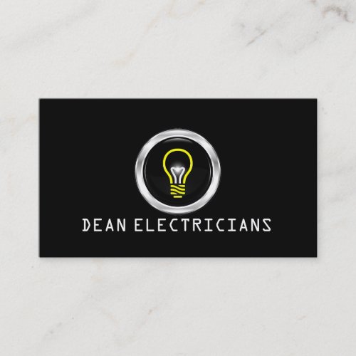 Electric Electrician Electricity Business Card