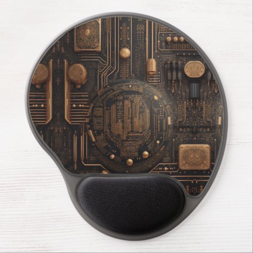  Electric Elegance _ Circuit Symphony Series Gel Mouse Pad