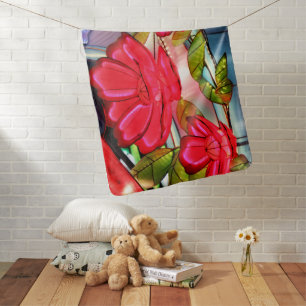 Electric Elegance in Rose Baby Blanket