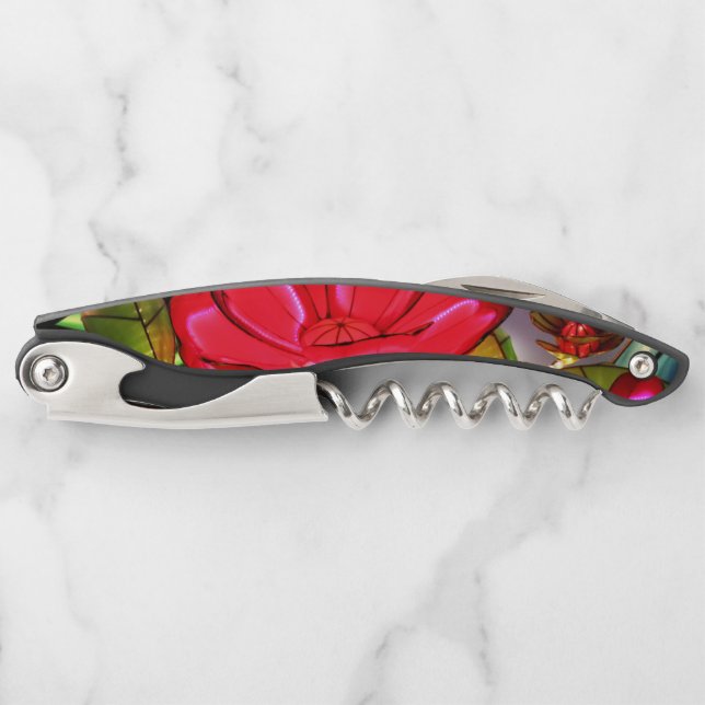 Electric Elegance in Rose  Waiter's Corkscrew (Front)