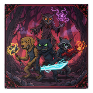 Electric Fantasy Animal Warrior Art