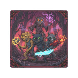 Electric Fantasy Animal Warrior Art