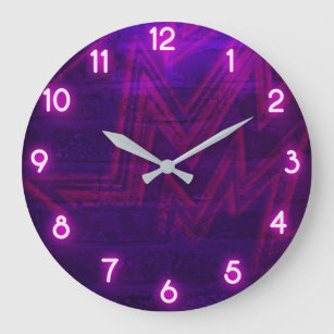 Black Glow-in-the-Dark Wall Clock