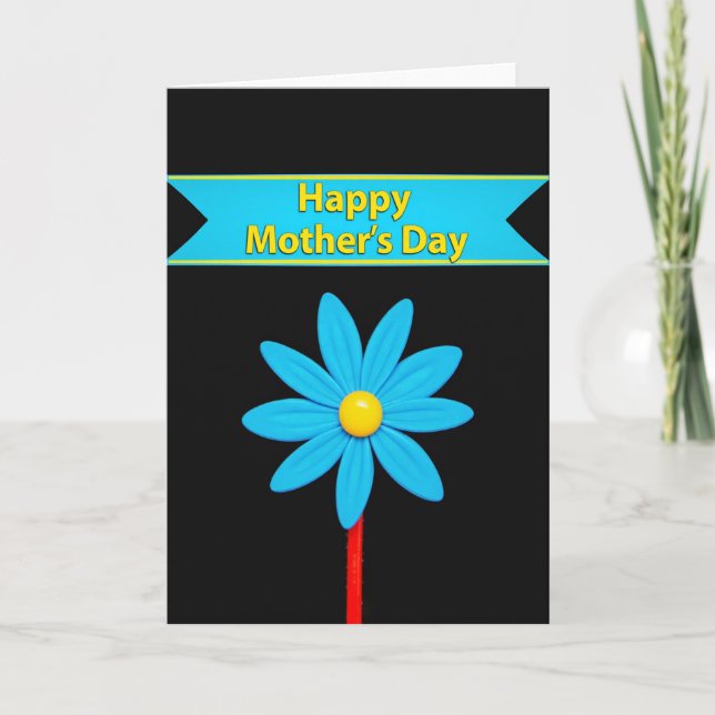 Electric Floral Mothers Day Card (Front)