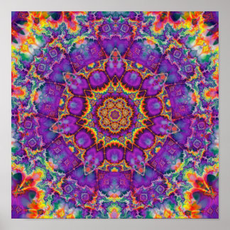 Purple Hippie Flower Posters | Zazzle