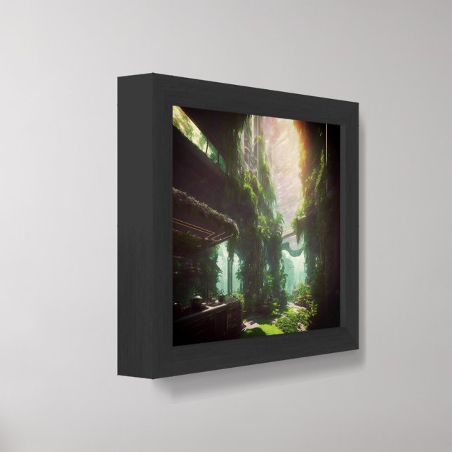 Electric Forest Kitchen Framed Art (Framed Angled)