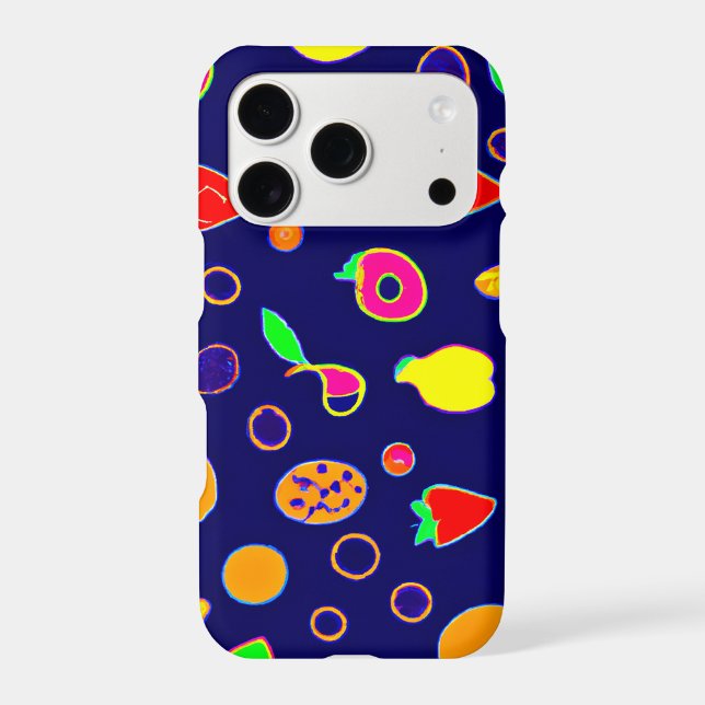 Electric Fruit Fiesta Design Iphone Case (Back)