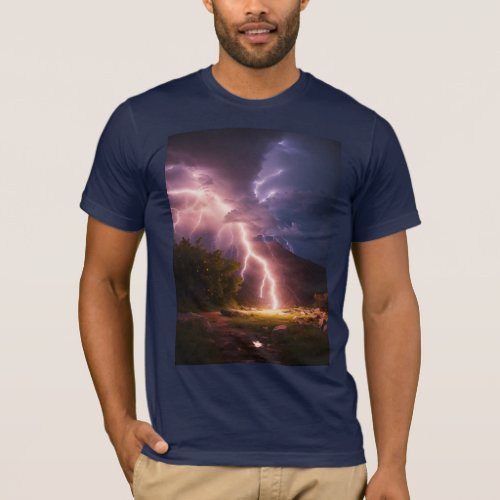 Electric Fury Lightning Strike T_Shirt