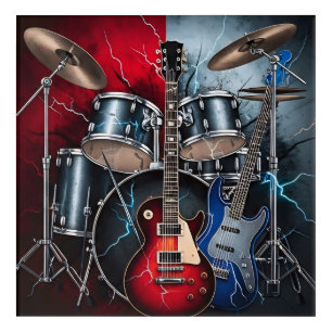 Electric Fury of Rock Acrylic Print