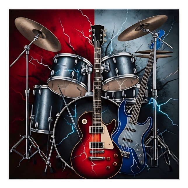 Electric Fury of Rock Poster (Front)