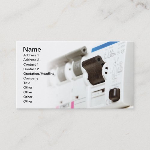 Electric fuses business cards