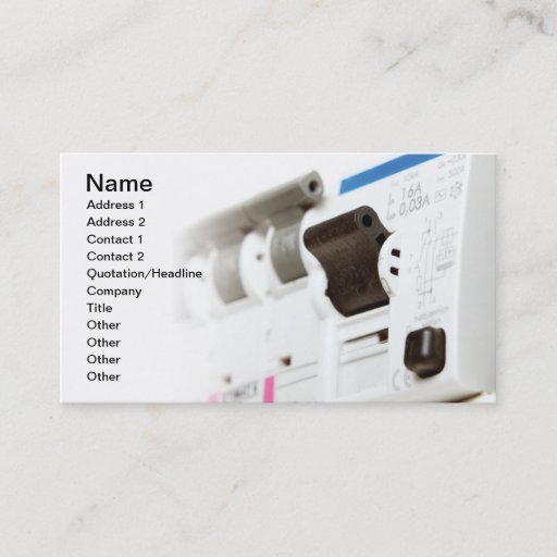 Customizable Electric fuses business cards