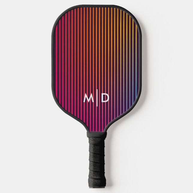 Electric Gradient Monogram Pickleball Paddle (Front)