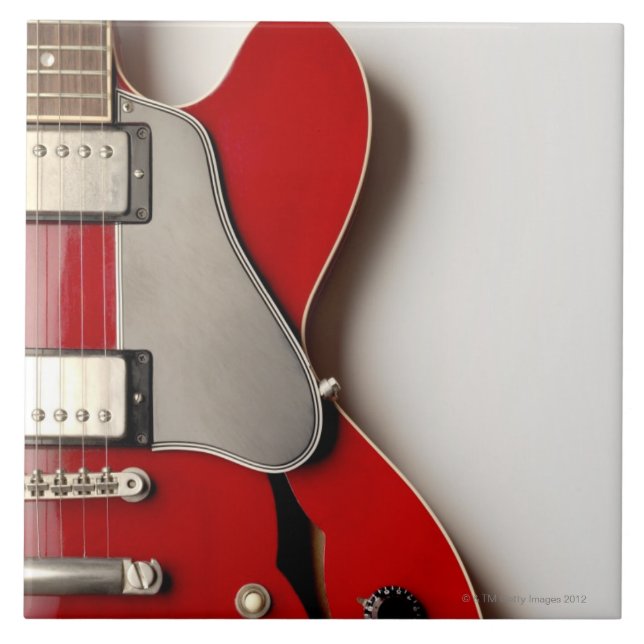 Electric Guitar 12 Ceramic Tile (Front)