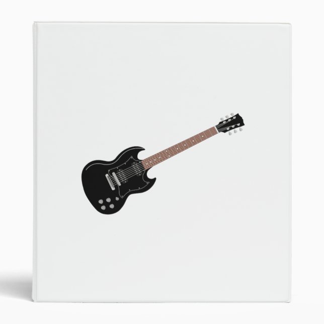 Electric Guitar 3 Ring Binder (Front)