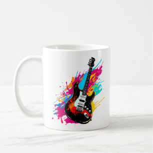 Electric Guitar 90s in Bold Style Coffee Mug