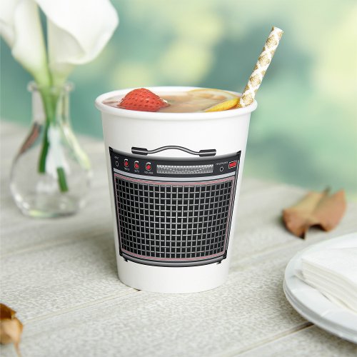 Electric Guitar Amplifier Paper Cups