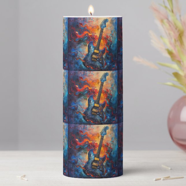 Electric Guitar Art Candle (In Situ)