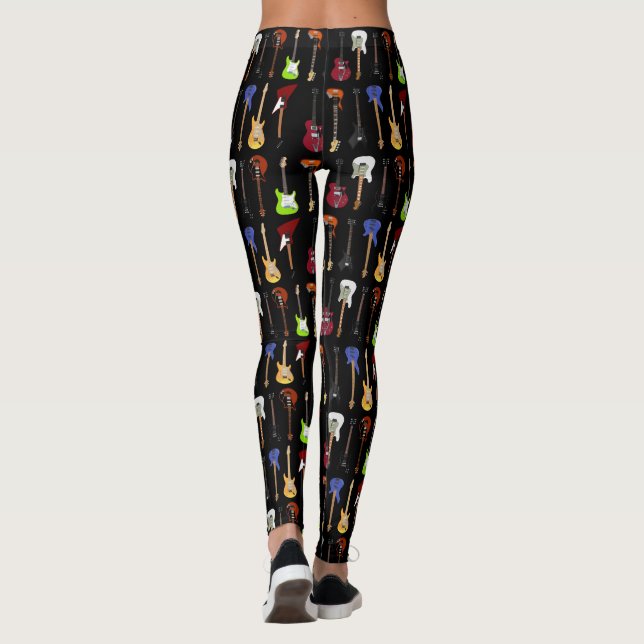 Electric Guitar Assortment Leggings (Back)